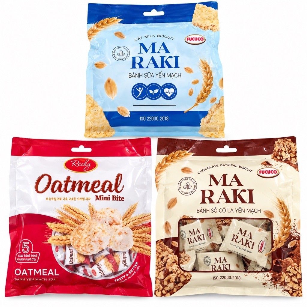 BÁNH YẾN MẠCH OATMEAL RICHY 250G/ MARIKA