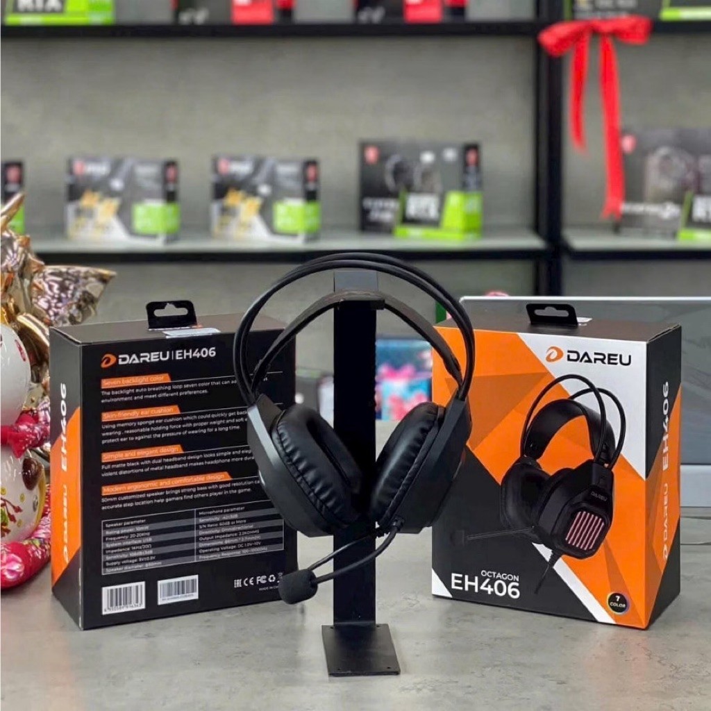 THANH LÝ TAI NGHE GAMING DAREU EH406 MULTI-LED – USB