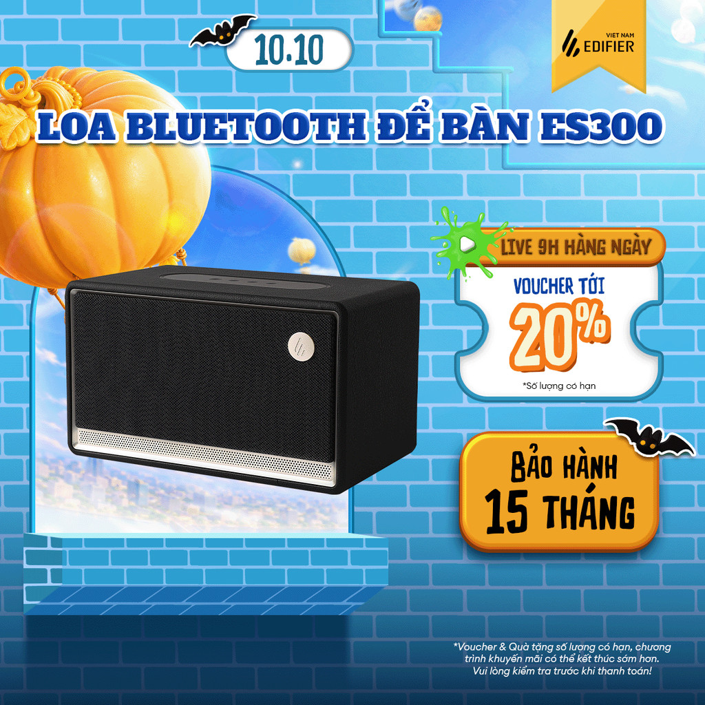 Loa Bluetooth Để Bàn EDIFIER ES300 | Công Suất 60W | Thời Gian Sử Dụng Tới 12H | Tích Hợp Đèn Led | Bảo Hành 15 Tháng
