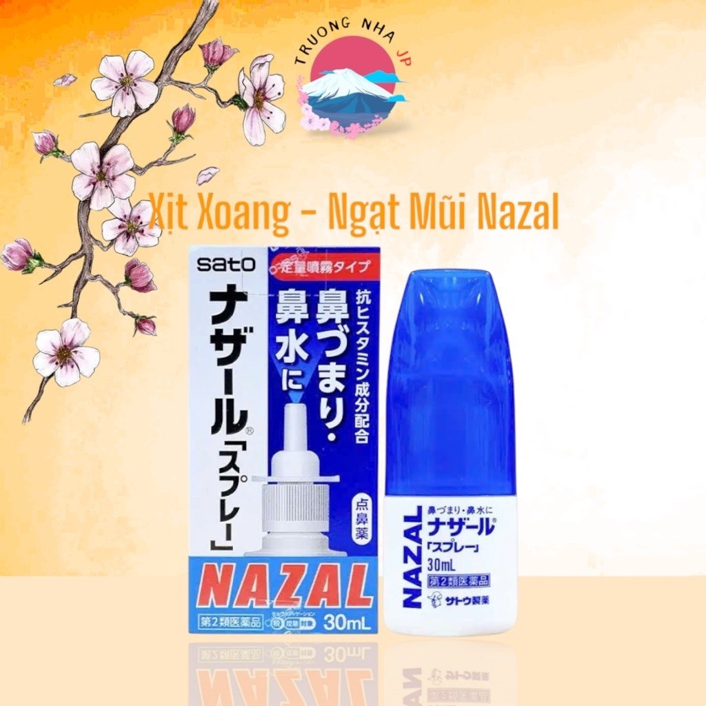 Xịt Xoang Xịt Ngạt Mũi Sổ Mũi Nazal - Nhật Bản 30ml