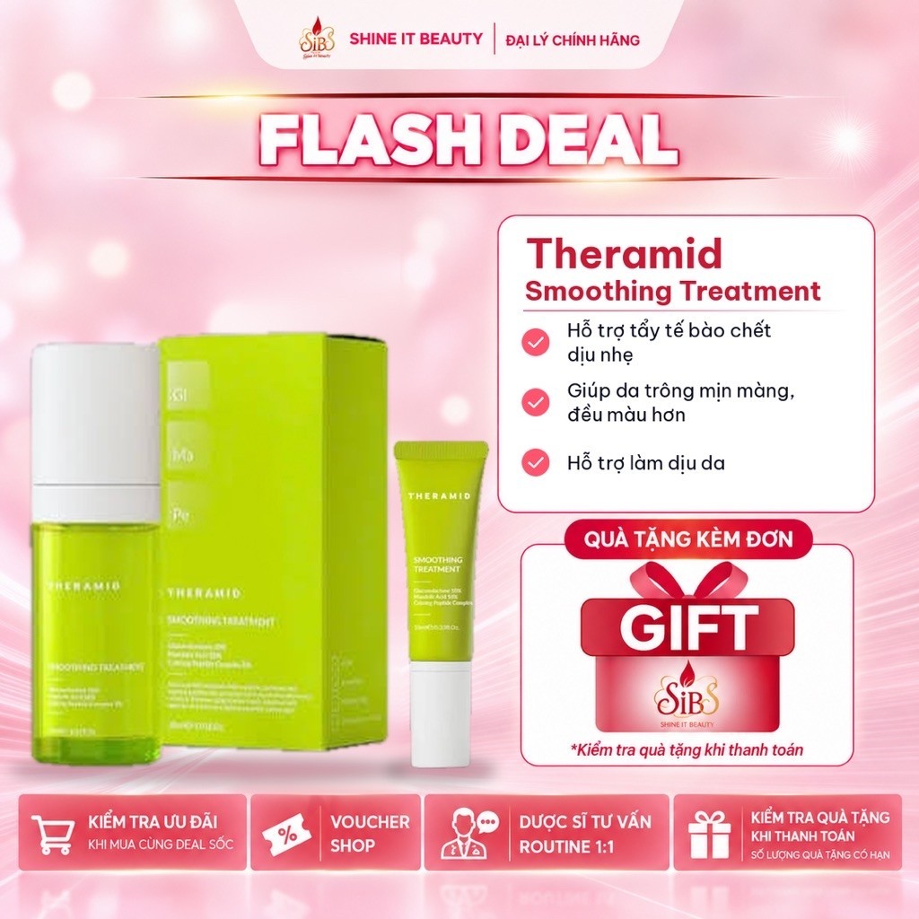 Tẩy Tế Bào Chết Theramid Smoothing Treatment Peel Axit Nhẹ - Hàng công ty