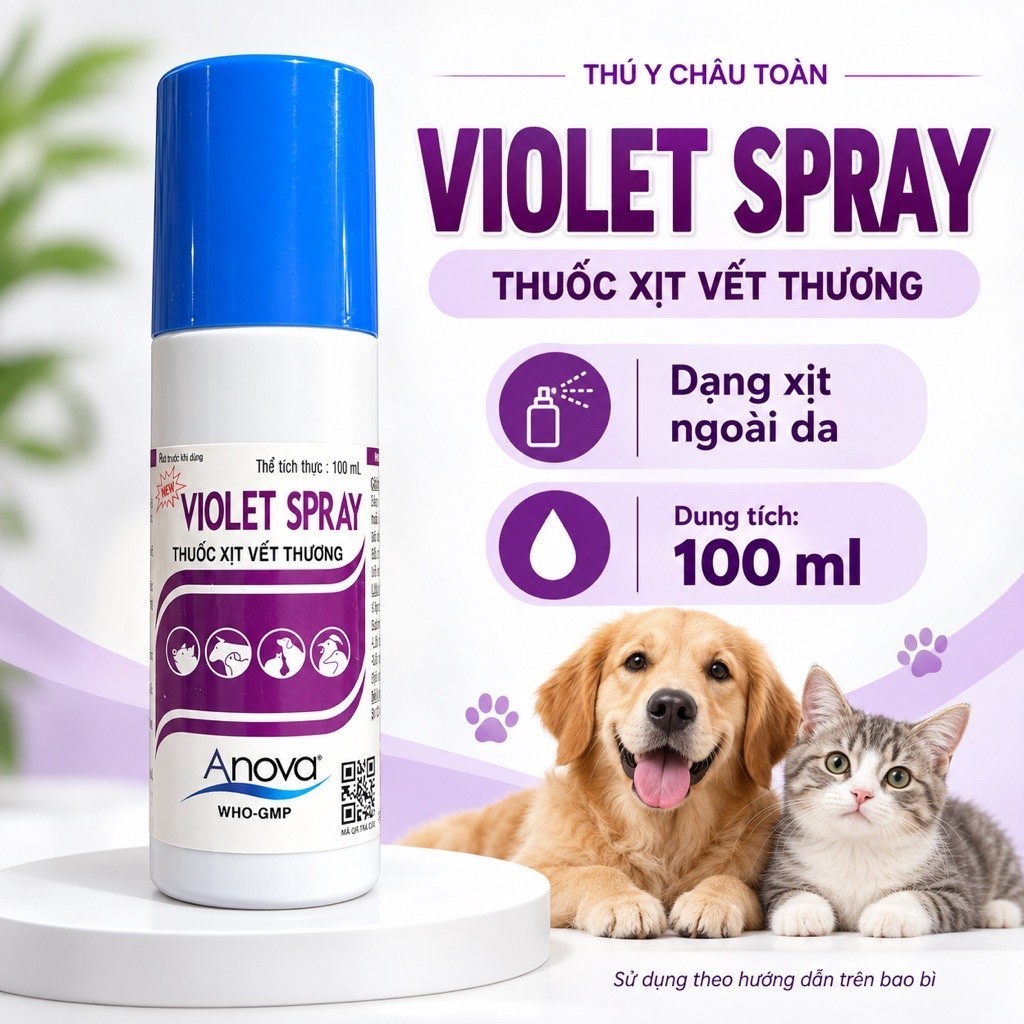 VIOLET SPRAY ANOVA 100 ml
