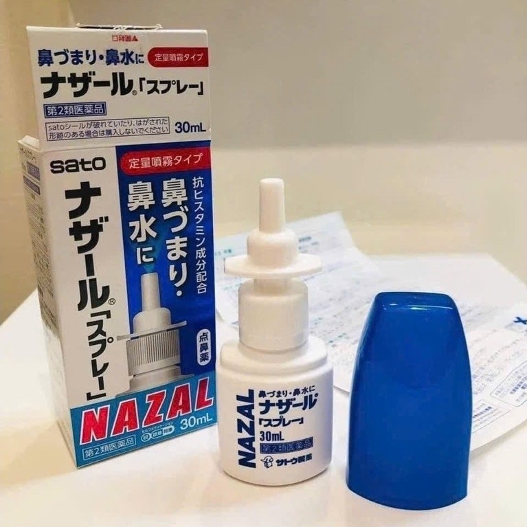 Xịt nghẹt mũi, sổ mũi Sato Nazal 30ml