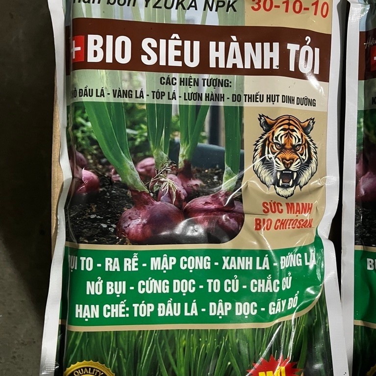 Phân Bón NPK YZUKA BIO Siêu Hành Tỏi 30-10-10 1Kg - Chuyên Dùng Cho Hành, Tỏi, Hẹ - Ra Rễ Mạnh, Bụi 
