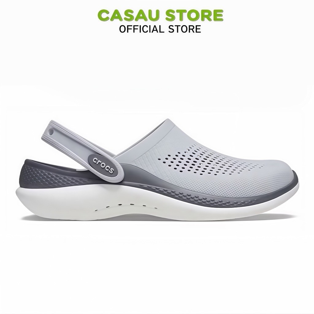 Giày Clog Unisex Crocs Literide 360 - Xám