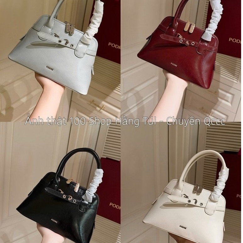 Túi PODDRE Dáng HẾN size 25cm Da trơn sang trọng