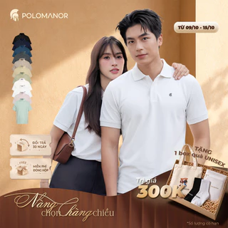 [BEST SELLER] Áo polo nam BASIC SYMBOL, POLO QUỐC DÂN vải cá sấu cotton interlock - POLOMANOR