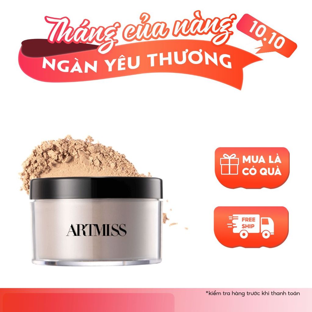 Phấn phủ bột ARTMISS transparent matte powder kiểm soát dầu 24h 30g