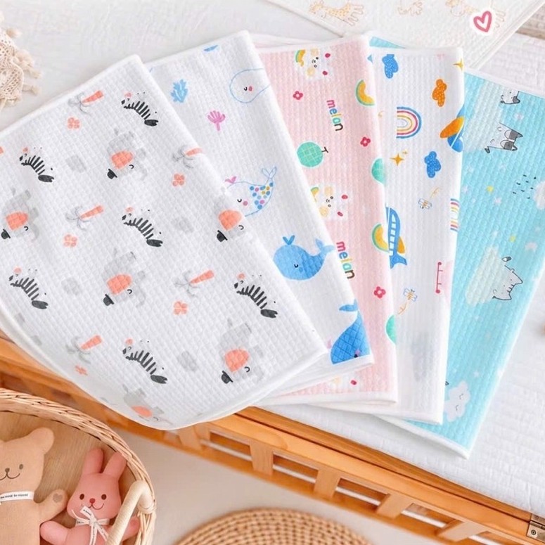 Tấm lót chống thấm cao cấp - Lót thay bỉm Cotton Oragnic Ovoan mềm mại, thoáng…