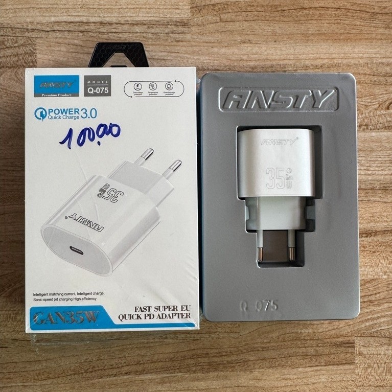 Củ sạc nhanh ANSTY Q-075 35W đầu EU