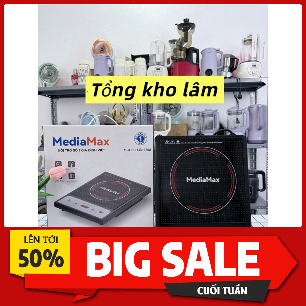 lB đặt nhanh📩 ✔️ [Tặng Nồi Inox] Bếp Từ Ceramic Media Max Mặt Gốm, 7 Chức Năng , Công Suất 1500w  Bế