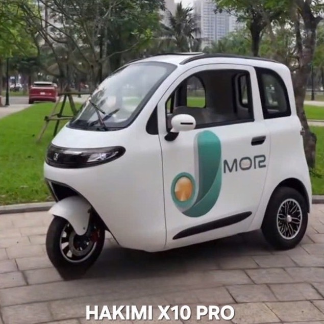 XE ĐIỆN 3 BÁNH CABIN CAO CẤP HAKIMI X10 PRO