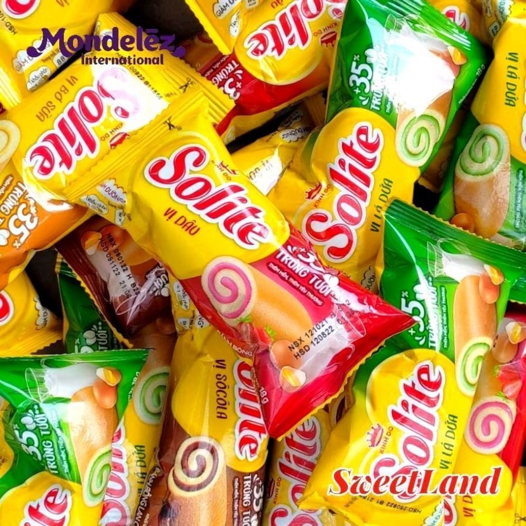Bánh bông lan  cuộn kem  Solite
