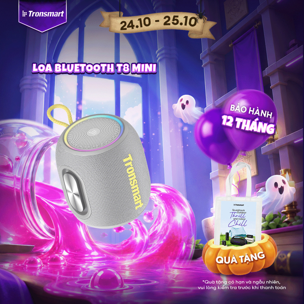 Loa Bluetooth Tronsmart T8 MINI Công suất 15W Sử Dụng Đến 18h Âm Thanh 360°…