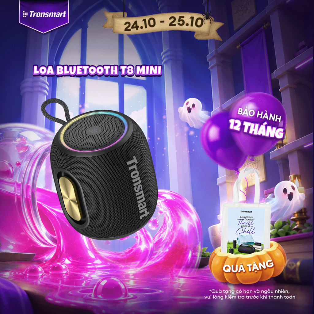 Loa Bluetooth Tronsmart T7 Mini/ T8 Mini 5.3 Công suất 15W 18h chơi nhạc Hỗ…