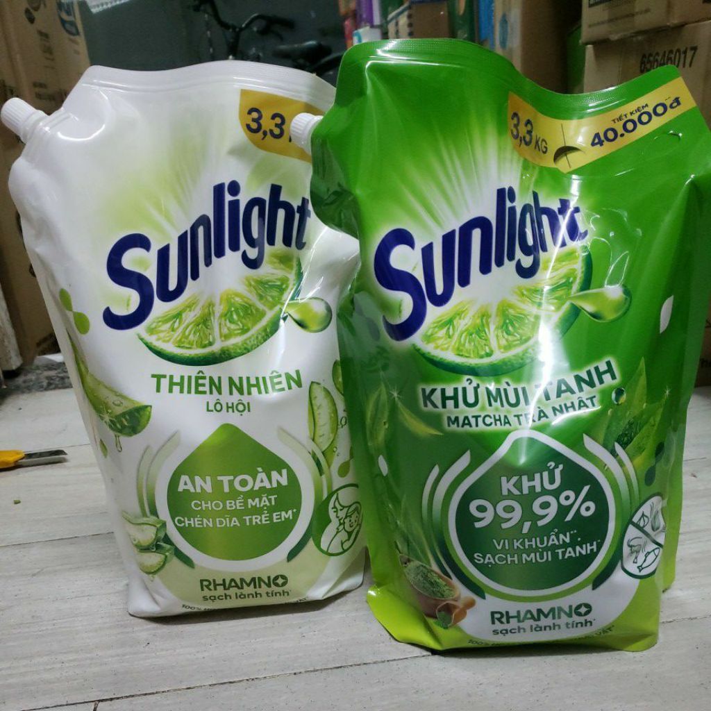 Nước Rửa Chén Sunlight Túi 3.3kg