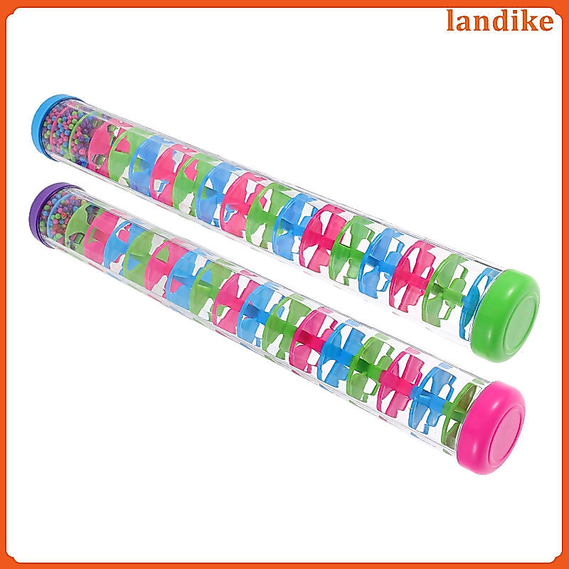 2 Dụng cụ giảng dạy nhạc Orff Máy tạo mưa bằng nhựa cho các loại màu sắc