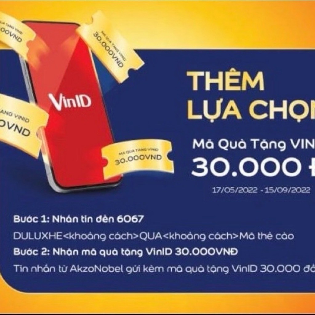 [ KHÔNG BÁN ] THẺ QUÀ TẶNG, TÍCH ĐIỂM DÀNH CHO NHÀ THẦU (Trong hoặc ngoài thùng sơn)