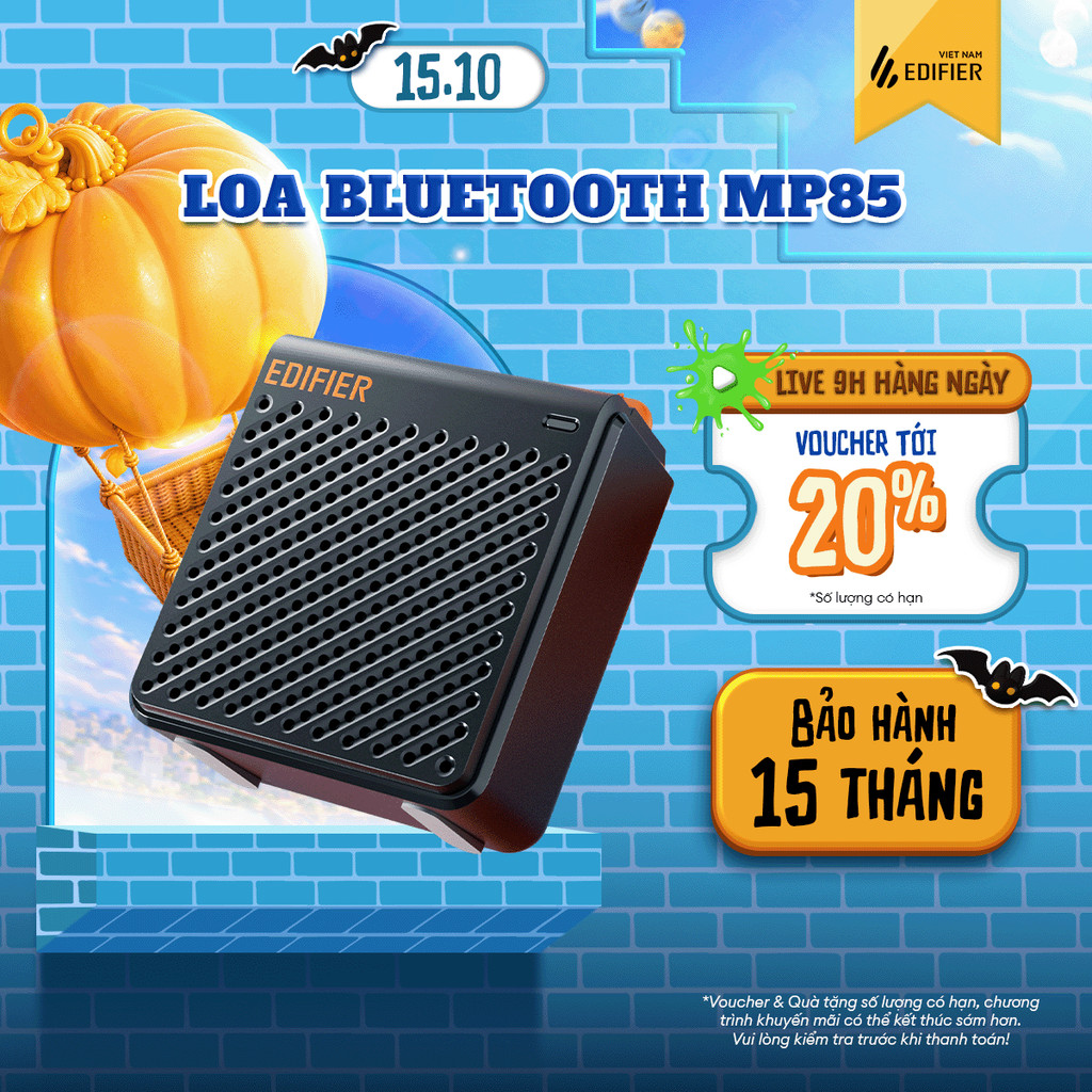 Loa Bluetooth Mini EDIFIER MP85 | Công Suất 2.2W | Thời Gian Sử Dụng Đến 8H | Bluetooth 5.3 | Bảo Hành 15 Tháng