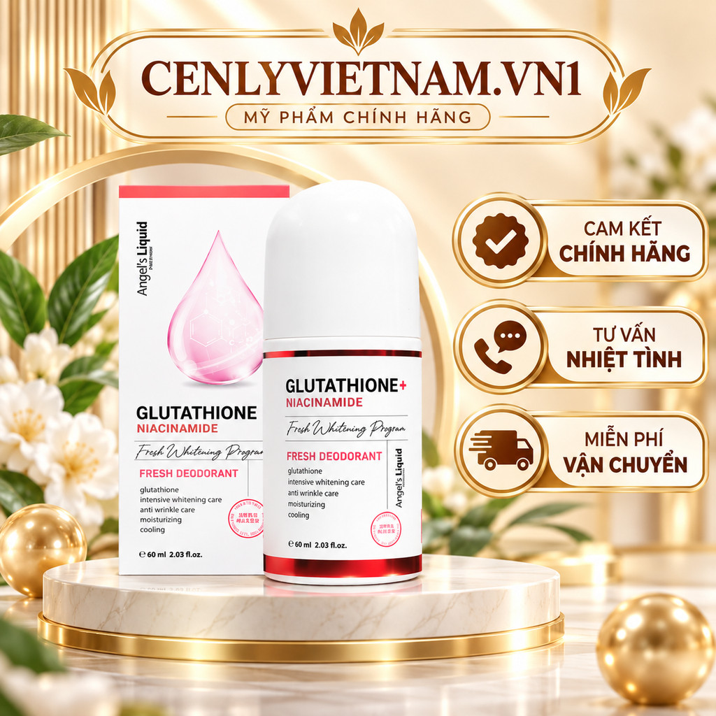 Lăn Khử Mùi Angel’s Liquid Glutathione Chăm Sóc Da Nách Tiện Lợi Hàng Chính Hãng