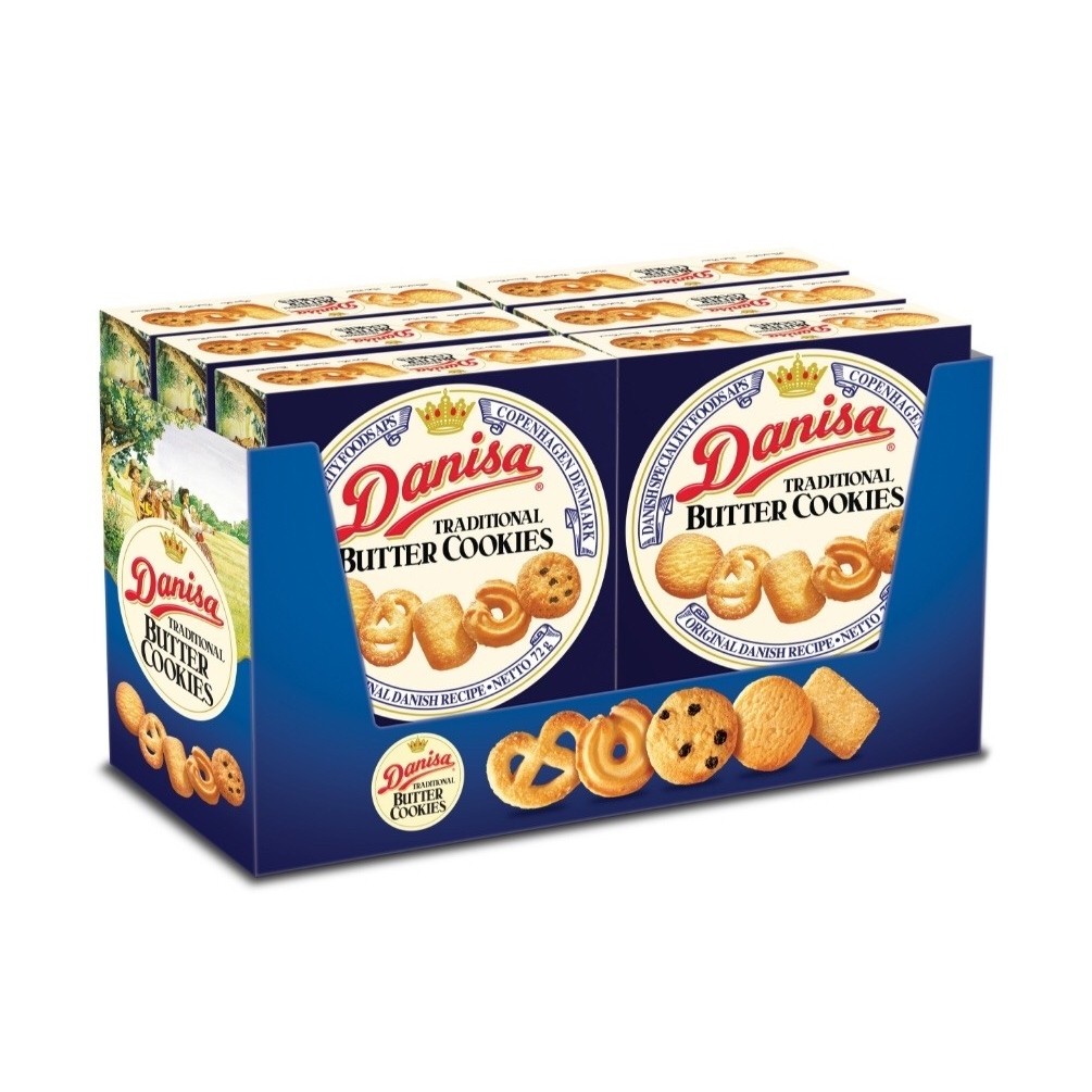 TẾT- Thùng 48 hộp bánh quy bơ Danisa mini 72g