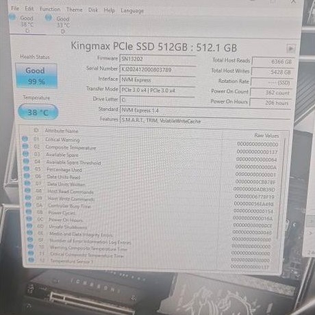 ssd nvme kingmax 512gb