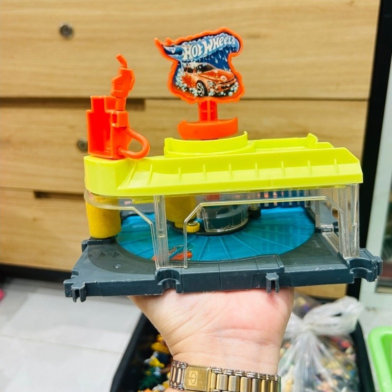 Đồ chơi xe Hot Wheels City Downtown Express Car Wash Replacement Incomplete Playset Toy