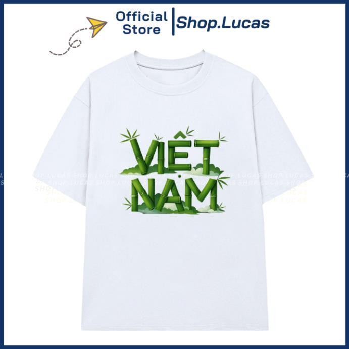 Áo Thun Việt Nam CÂY TRE  Nam Nữ Unisex Cổ Tròn Cotton thoáng mát UT