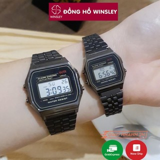  Đồng hồ điện tử nam nữ đeo tay cặp đôi WR A159 thể thao số led mặt vuông đẹp chính hãng cao cấp 