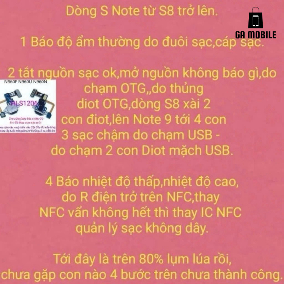 Cụm sạc zin Samsung Note 10 Plus SM-N976B/N SM-N975F