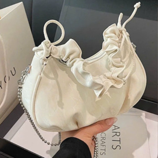 Túi xách nữ kẹp nách đeo chéo da nhung mềm mại quai bèo phong cách tiểu thư -  DK029