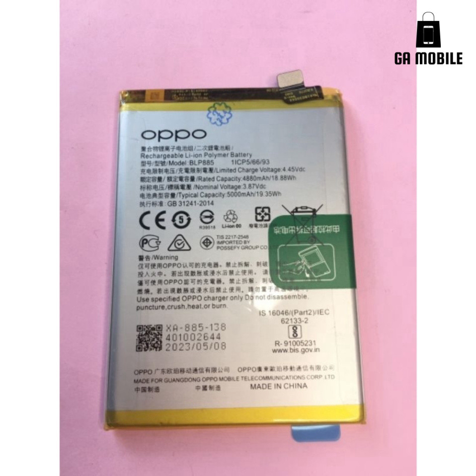 Pin Oppo A76 2022, Oppo BLP885 zin công ty