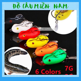  Mồi giả câu cá lóc Thái Lan hình chú ếch mềm mại hấp dẫn cho mọi tín đồ câu cá. 