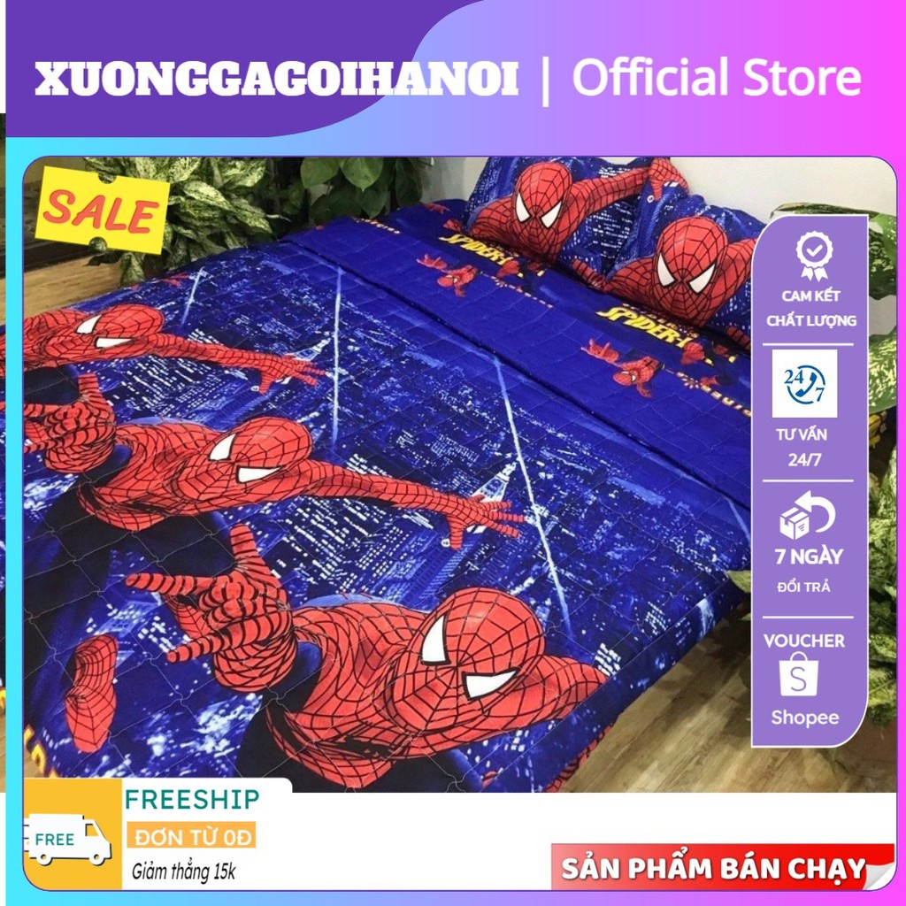 Bộ Ga Gối ga chun và 2 áo gối nằm poly 1m 1m2 1m4 1m5 1m6 chọn mẫu - xưởng ga gối Hà Nội