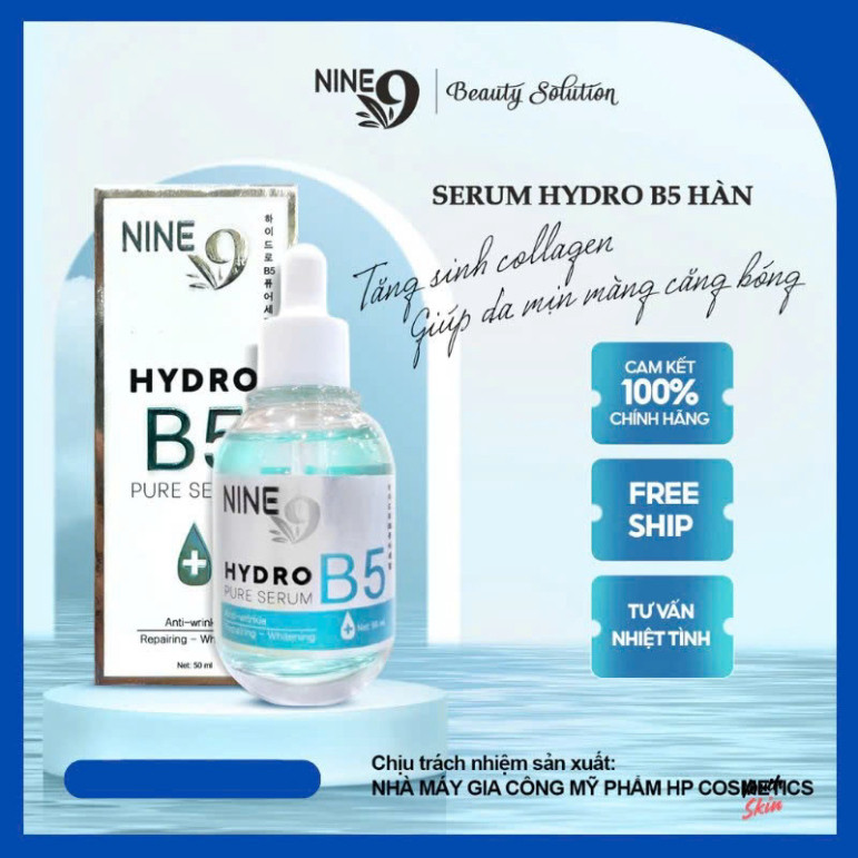 (MUA 1 TẶNG 1 NƯỚC HOA)Serum B5 Vitamin Hydration Nine 9 50ml cấp ẩm phục hồi dưỡng trắng mềm mịn, á