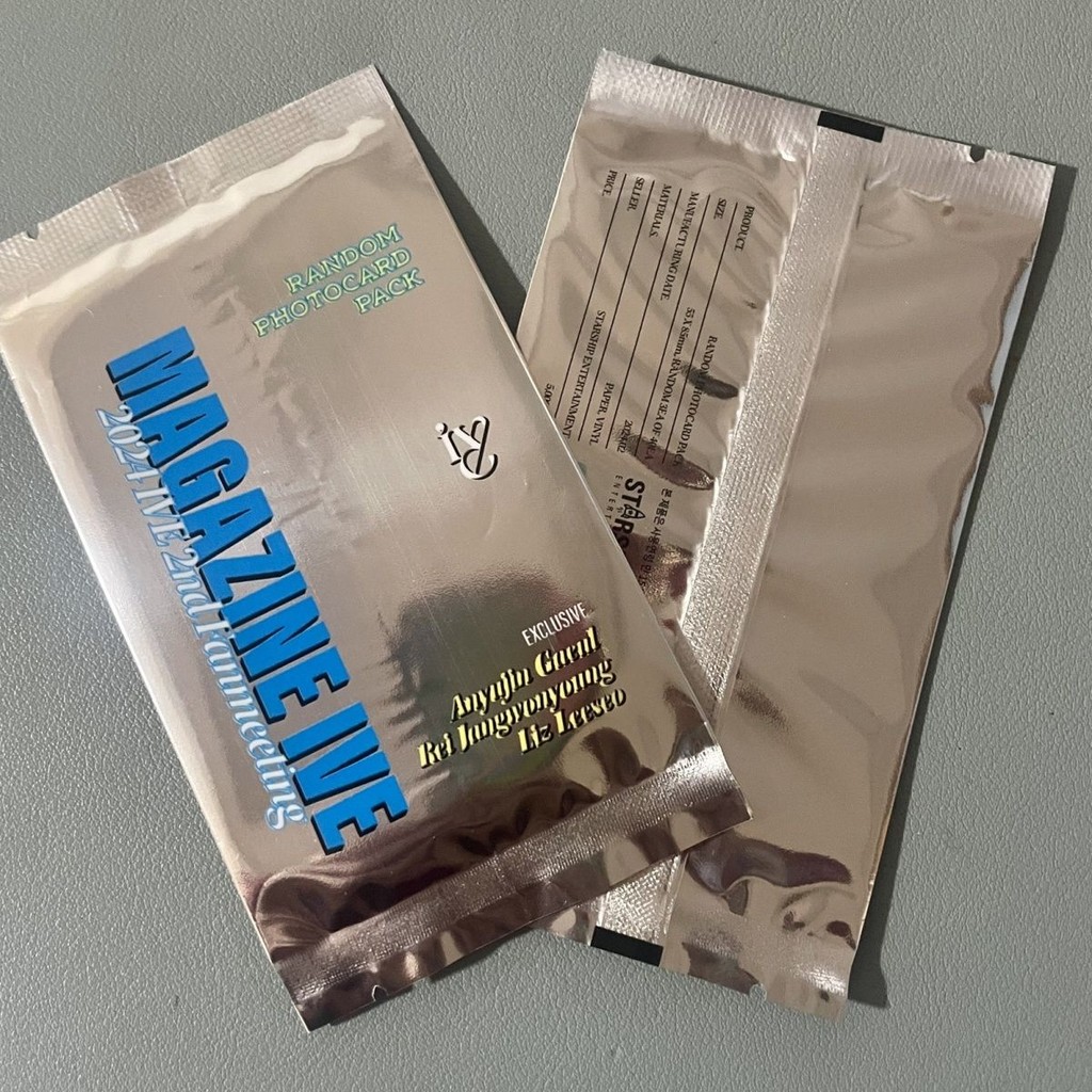 【Giao Hàng Miễn Phí Tại Chỗ】IVE Bánh Phồng MAGAZINE Cuộc gặp gỡ và chào đón người hâm mộ Gói thẻ ngẫ