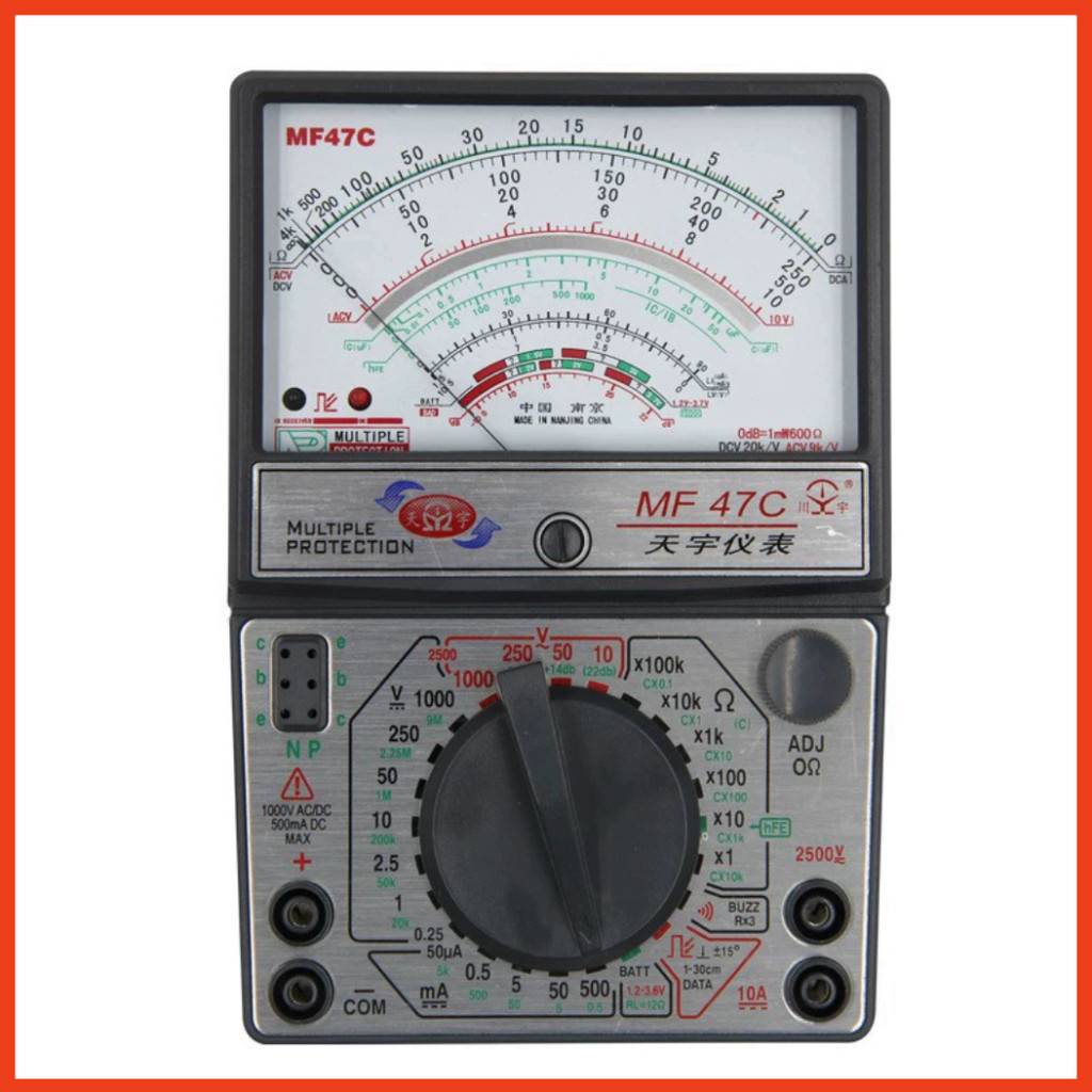 ĐỒNG HỒ VẠN NĂNG MF47C HÀNG CHÍNH HÃNG GIÁ TỐT KÈM PIN