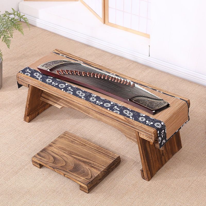 0GNN Bàn Guqin gỗ nguyên khối phong cách cổ điển Trung Quốc, bàn thư pháp, bàn Guzheng, bàn Guqin cộ