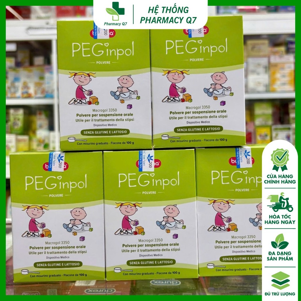Bột nhuận tràng PEGinpol Buona cải thiện tình trạng táo bón cho trẻ (100g)