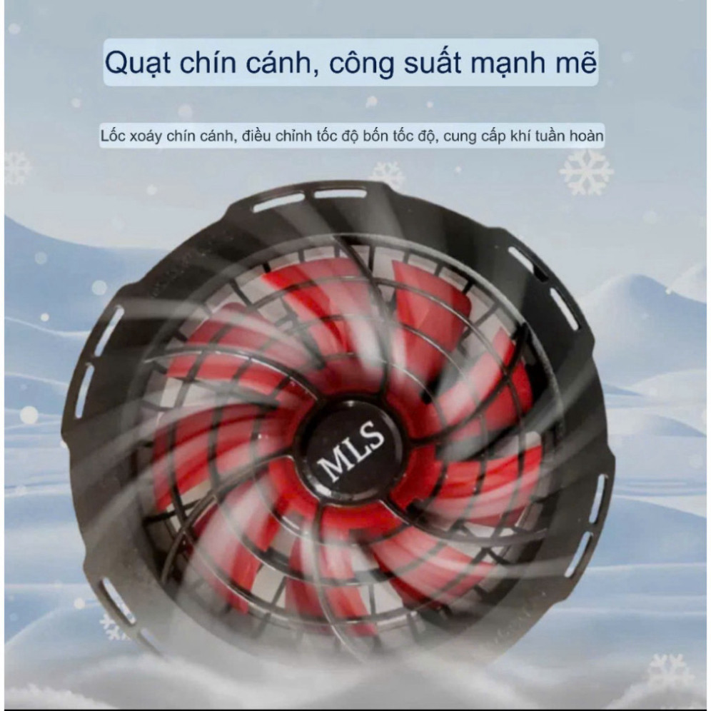 [LOẠI 1] "Bộ phụ kiện pin quạt áo điều hòa MLS 24V, công suất cao, bảo hành đến cuối năm 2025."