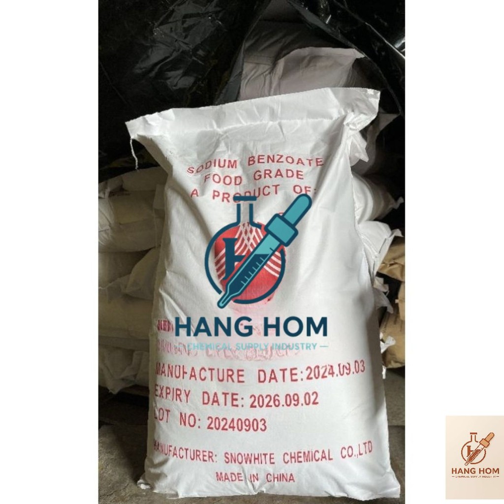 (Hàng Hòm Online) Sodium benzoate, natri benzoate, mốc cam - chất bảo quản chống mốc