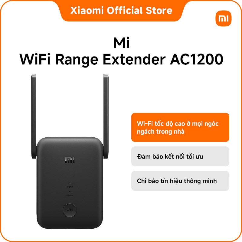 Mi WiFi Range Extender AC1200 | Wi-Fi tốc độ cao ở mọi ngóc ngách trong nhà | Đảm bảo kết nối tối ưu
