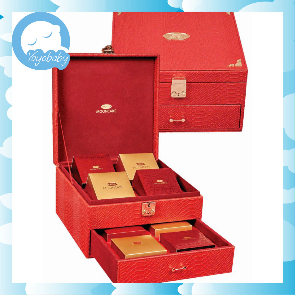 BÁNH TRUNG THU BIBICA Hộp Cao Cấp ĐẾ NGUYỆT 960 gam Tặng kèm Lồng đèn