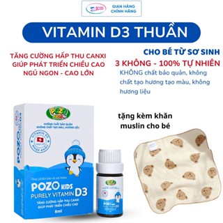 Vitamin D3 thuần POZOKIDS nhỏ giọt bổ sung vitamin D3 cho trẻ sơ sinh