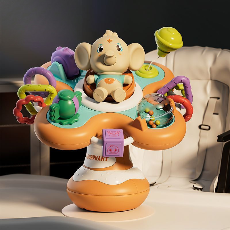 Ghế ăn cho bé Đồ chơi Bàn ăn Đồ chơi xoay hút chân không0Đồ chơi giáo dục sớm cho trẻ em một tuổi