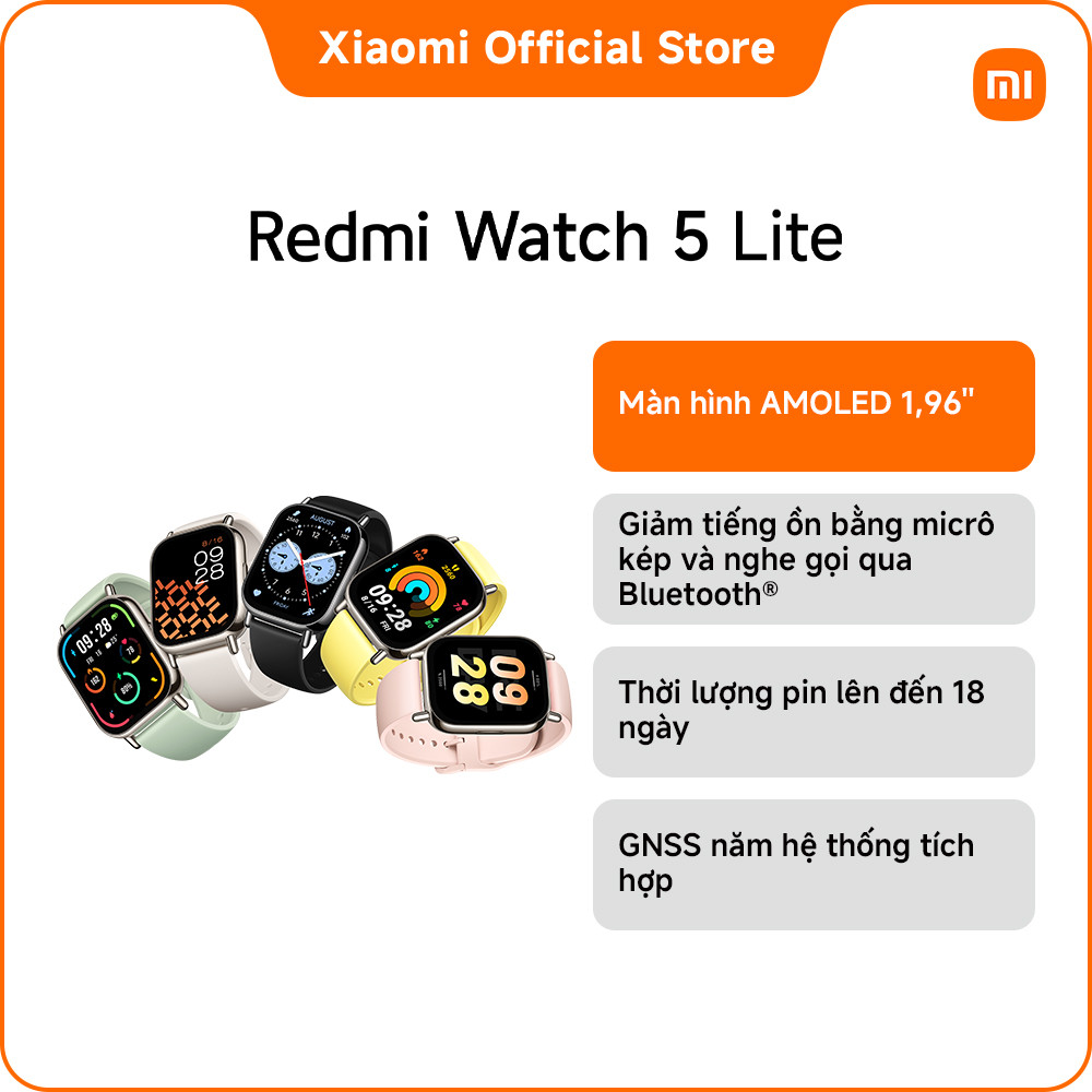 Đồng hồ thông minh Redmi Watch 5 |Redmi Watch 5 Lite| Redmi Watch 5 Active | BigBuy360 - bigbuy360.vn