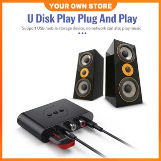 🔥FREESHIP🔥Bộ thu âm thanh Bluetooth 5.0 NFC BLS-B21 dành cho ôtô amply loa có hỗ trợ cổng 3.5mm AV và usb