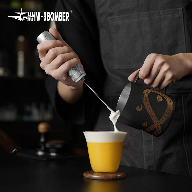 MHW-3BOMBER Máy đánh sữa điện Bomber Magician Máy đánh sữa tự động cho nghệ thuật latte cà phê