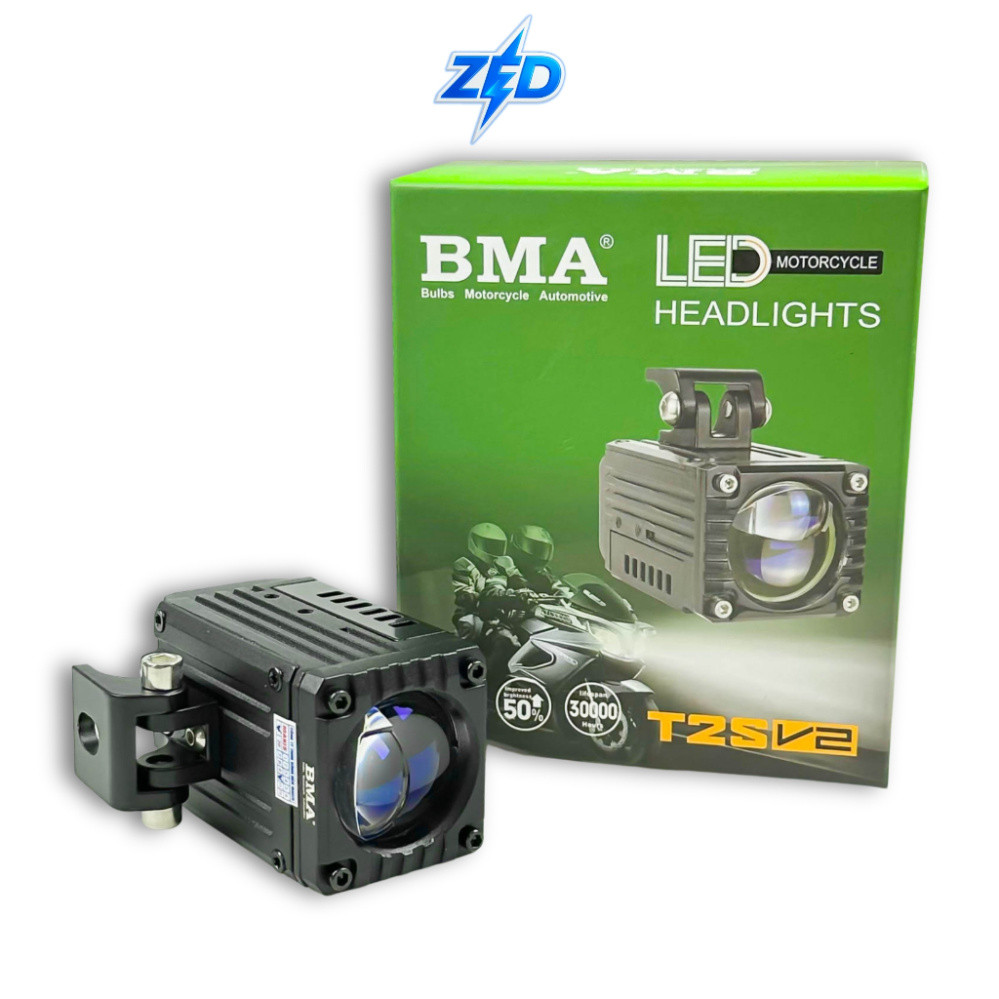 Đèn Trợ Sáng Bi Cầu T2S V2 BMA 60W - Sáng Sắc Nét, Chống Nước IP68, BH 24 Tháng Cao Cấp BMA