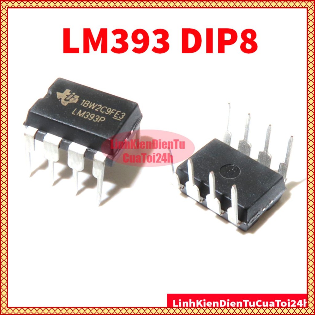 LM393 Dip 8 IC So Sánh Điện Áp 393